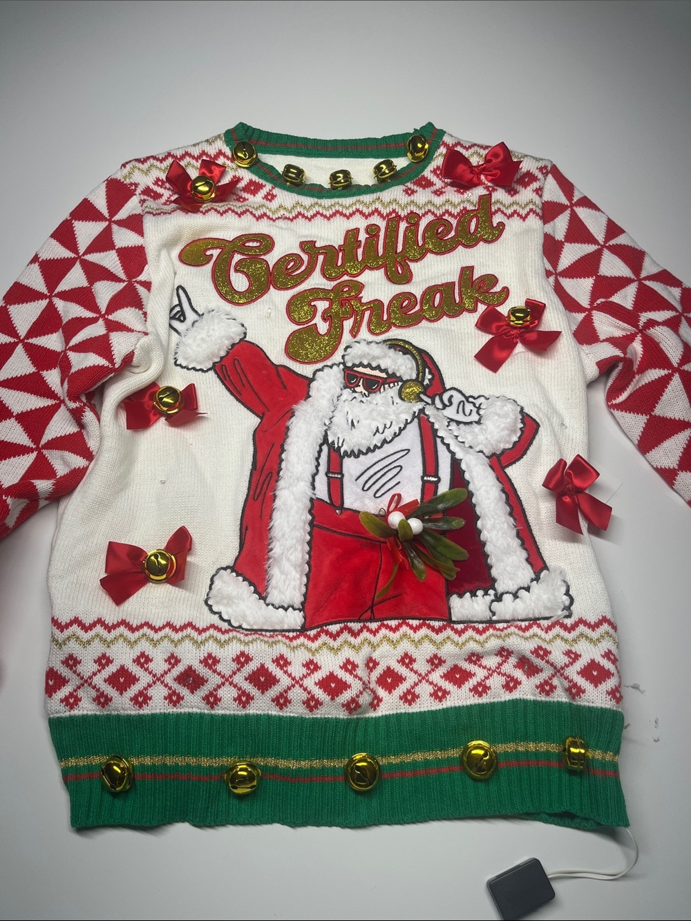 SPENCERS LIGHT UP SWEATER
